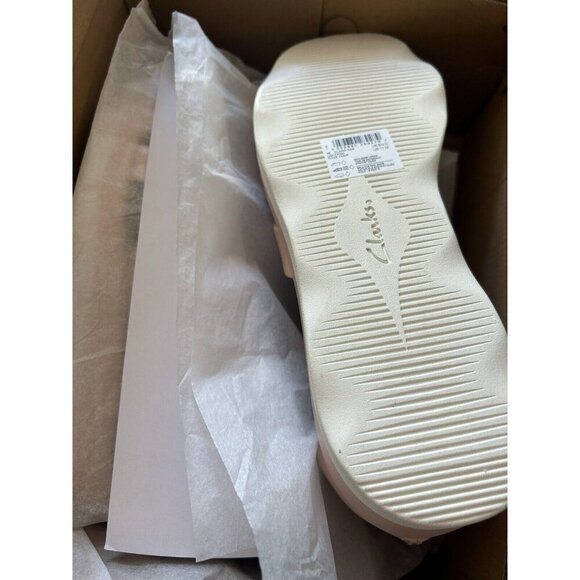 Clarks Collection Womens 11 M Clara Rae Ankle Strap Wedge Sandals Light Pink NEW - Picture 8 of 9